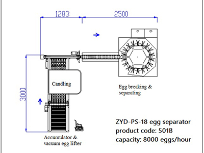 501B Egg Breaking and Separating Machine
